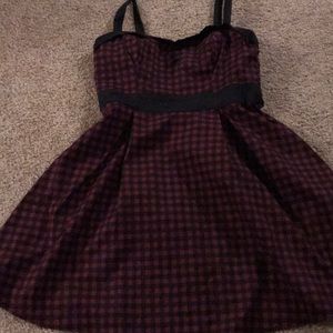 Hot Topic Black and Maroon Rockabilly XL Dress